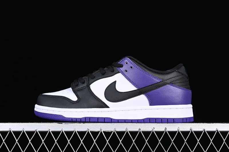 All categories Nk SB Dunk series Nk SB Dunk Low low-top sneakers Nk SB Dunk Low "Court Purple" black purple North Carolina blue low-top casual sports skateboard shoes BQ6817-500